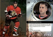 1998-99 Be A Player Autographs Gold #94 Radek Bonk - NM-MT