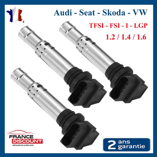 Bobine D'Allumage Pour VW/Audi 1.8T 20V - Compatible 06B905105, 06B905115 - Golf, A3, TT, Leon, Etc. - 12