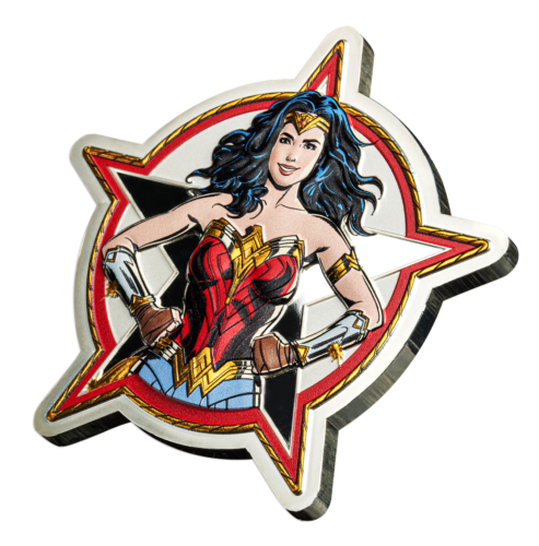 5$ Dollar Wonder Woman™ 3D Shape Barbados 5 OZ Silver Prooflike 2023 - 第 1/3 張圖片