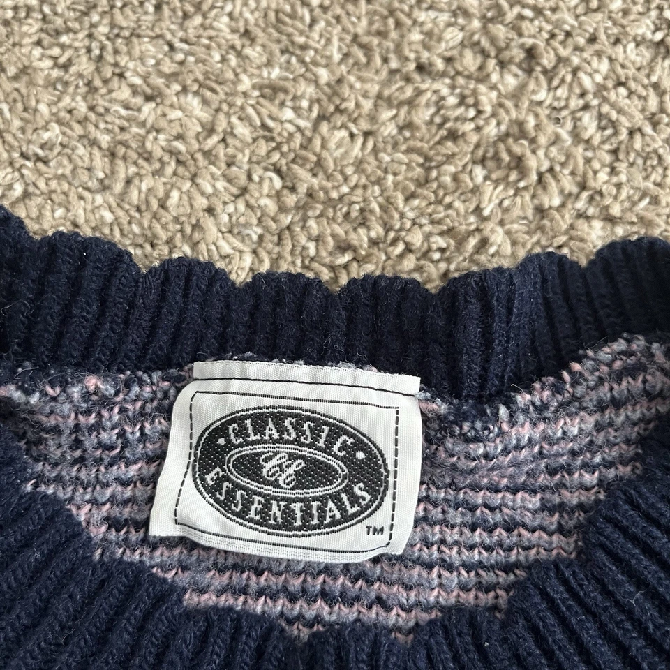 Lindo suéter vintage clásico Essentials para mujer 22W/42 corazones años 80 Foto 4 de 4