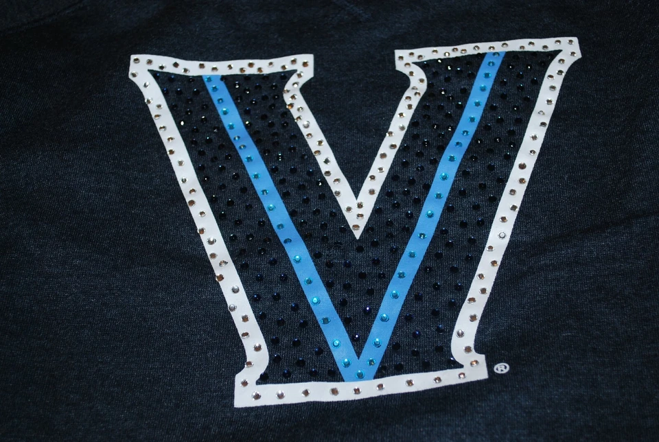 Sudadera para mujer Villanova Wildcats Bling estrás azul marino brezo (X-grande) Foto 3 de 4