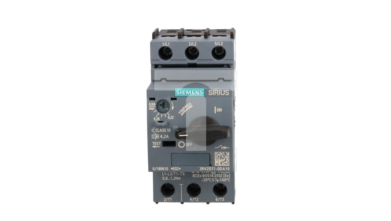 Motor switch 3P 0.09kW 0.22-0.32A S00 3RV2011-0DA10 /T2UK