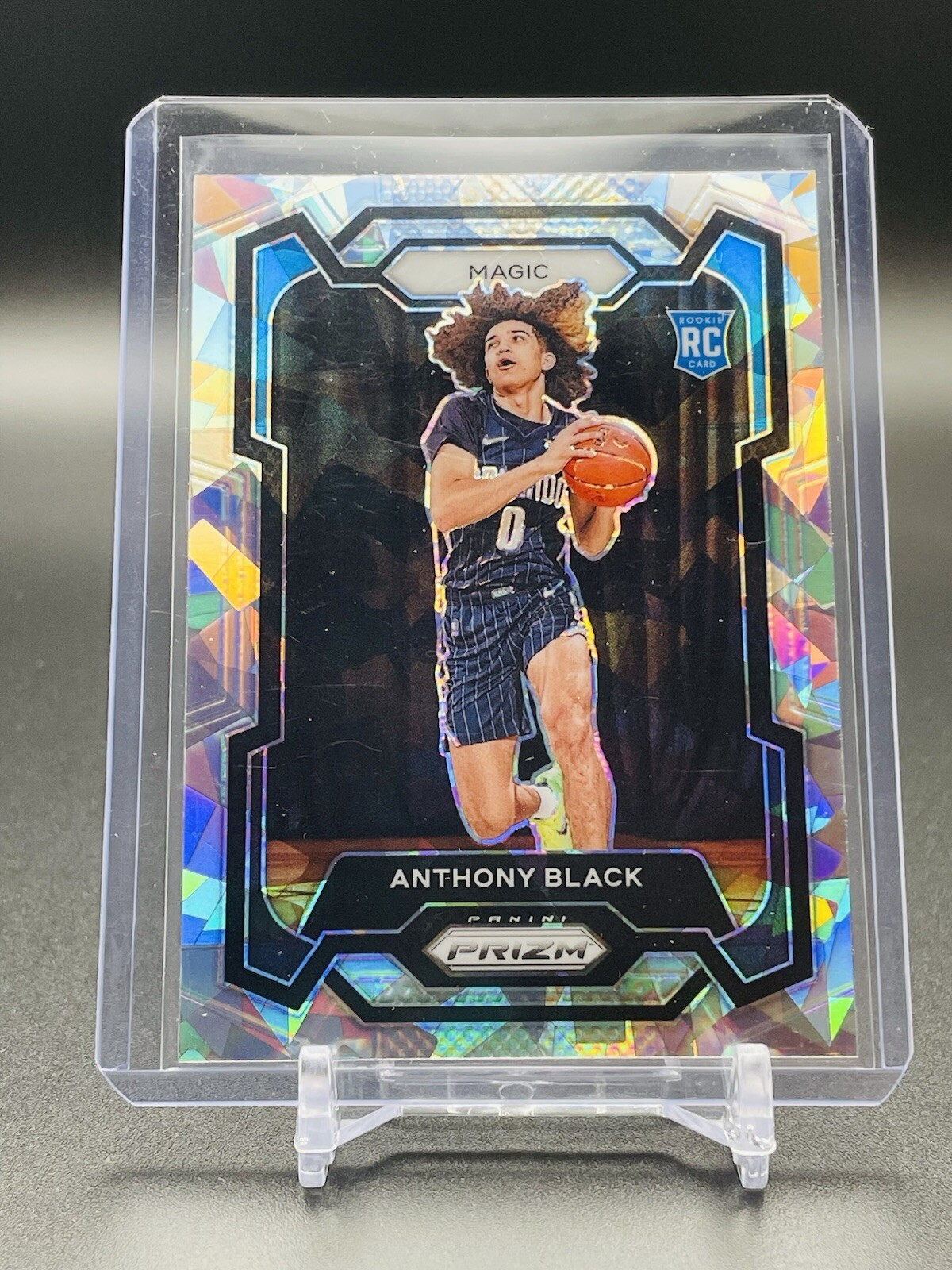 2023 Panini Prizm - Cracked Ice Prizm #170 Anthony Black (RC)