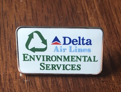 Vintage Delta Air Lines Environmental Services Lapel Pin