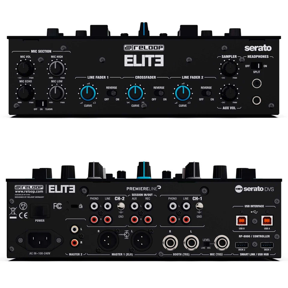 Reloop ELITE High-Performance DVS Mixer for Serato - Image 3 of 4