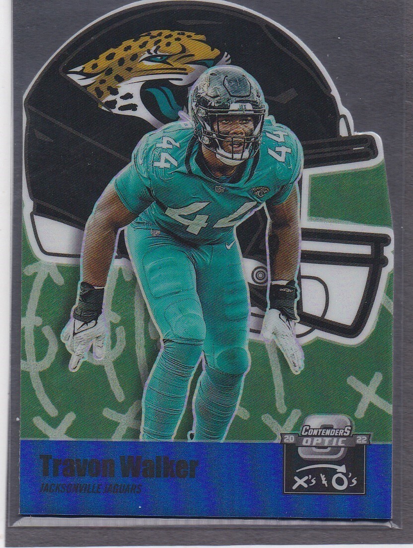 2022 Panini Contenders Optic Blue #92 Travon Walker #88/99