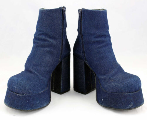 Buffalo 24401-T Stiefel Gr.37 Stiefeletten Jeansoptik Plateaustiefel (#3271) - Bild 5 von 7