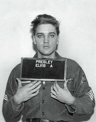 Elvis Presley Mugshot King of Rock Glossy Poster Photo Picture Print 