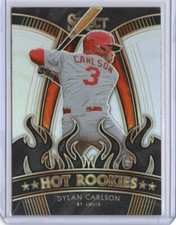 2021 Panini Select Dylan Carlson Hot Rookies Holo Prizm Rookie RC - Cardinals