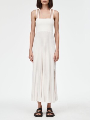 Halter Neck Dress in Ivory Ivory / S