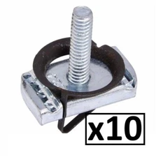 EATON B-LINE STN228-1ZN, Box Of 10, Channel Twirl Stud Nut 3/8 inch Steel 16 TPI