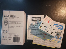 Hubbell GFRST20W Gfci Commercial Self Test Receptacle 2p 3w 20a Amp White