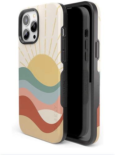CASELY iPhone 14 Pro Max Case | Here Comes The Sun | Cute Colorblock Sunset - Picture 2 of 17
