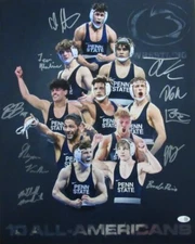 Penn State Wrestling All American 16x20 Photo Autographed by 10 196509