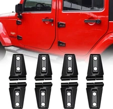 JeCar Door Hinge Cover Trim Exterior Accessories Jeep Wrangler JK JKU 07-18