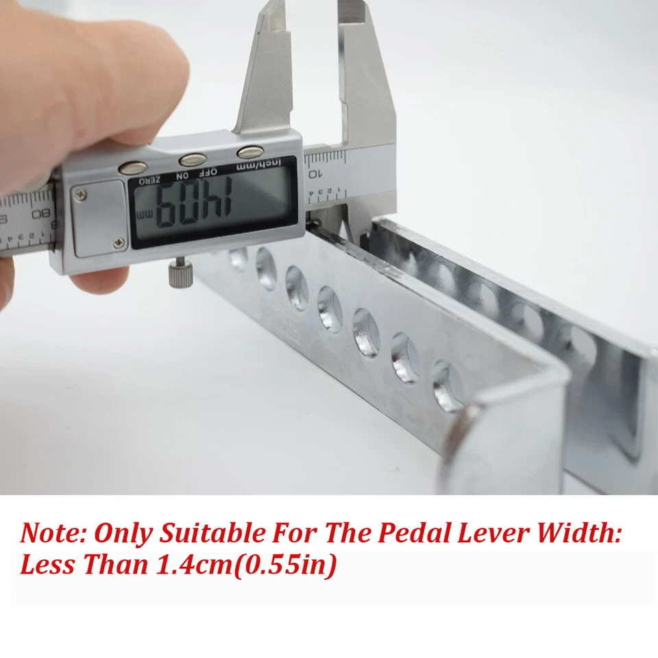 Car Auto Brake Pedal Lock Antitheft Security Stainless Steel Clutch Lock 3 Keys - Image 2 of 4