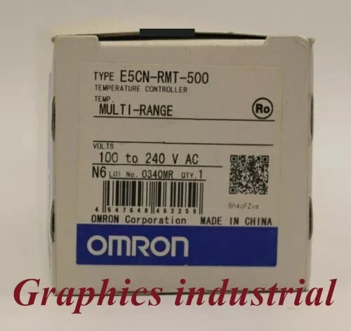 New Omron E5CN-RMT-500 Temperature Controller New In Box E5CN-RMT-500