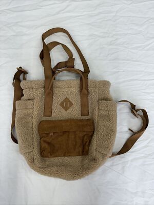 Soft cozy handbag / purse / mini backpack NICE Pockets