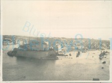 1927 Original Photo Malta Dockyard HMS Egmont 3.9x2.9"