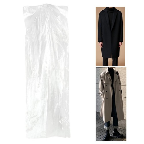 Pack Of 100 Garment Bag Transparent Suit Bagclothing Dust Cover Gown And Dress D - Picture 2 of 7
