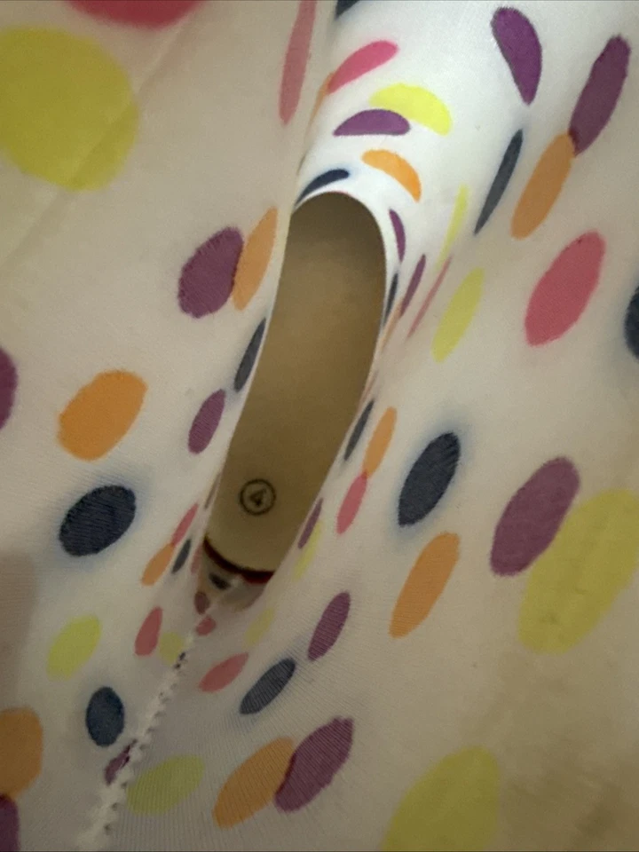 Girls Rain Boots Pull On Girls Polka Dot Size 4 Fall Winter Outdoor Cold Weather - Image 4 of 4