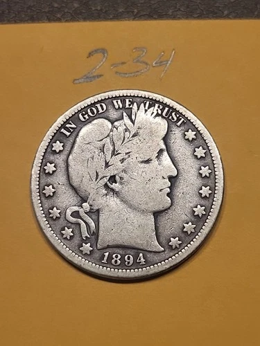 1894 S Barber Half Dollar G  Lot2-34