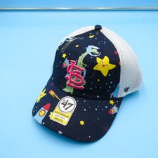 '47 Brand St Louis Cardinals Youth Hat Boys Blue Snapback Trucker Mesh MLB New