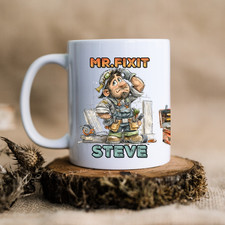 Personalised DIY Handyman Mr.Fixit Workman Mug Gift Idea