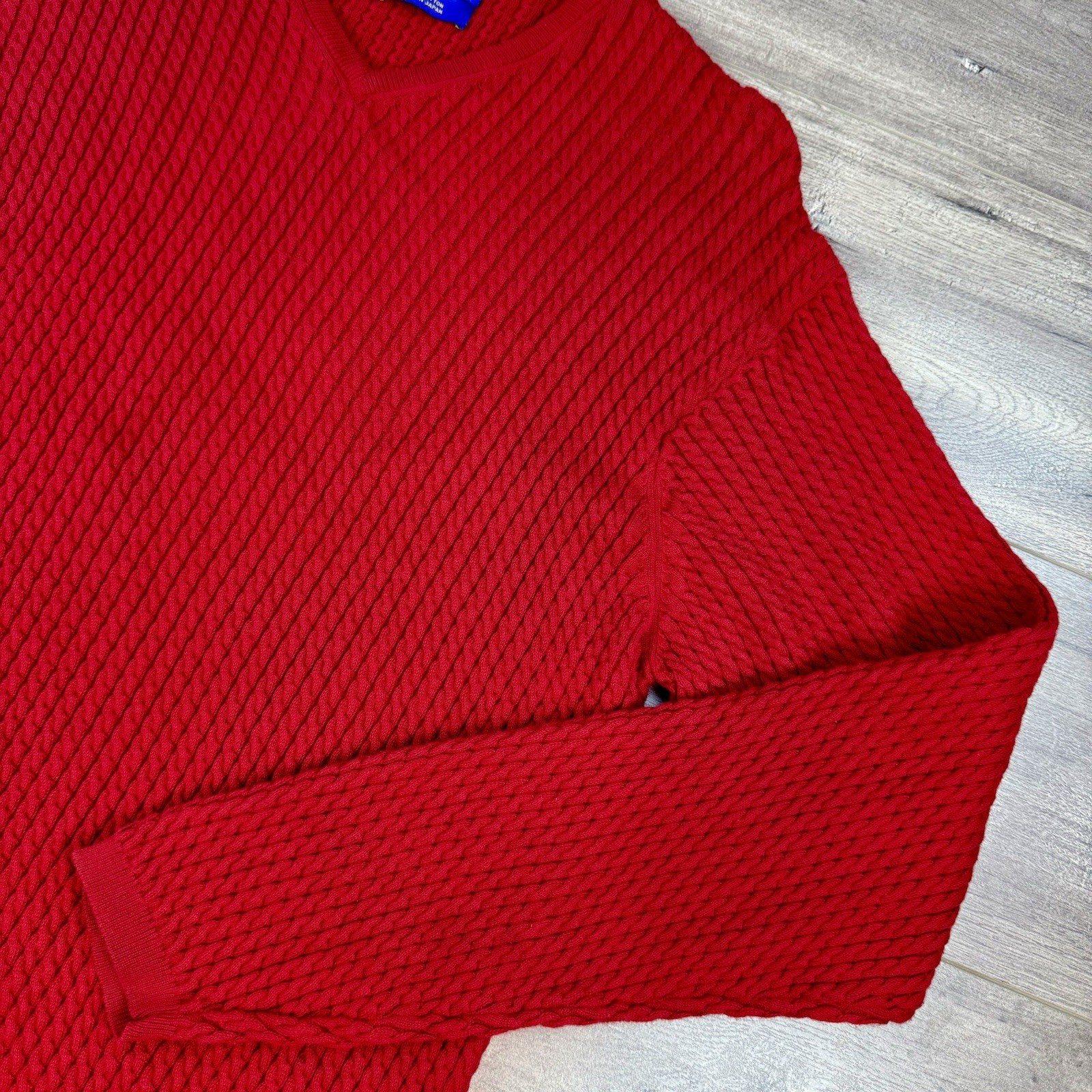 Vtg Pendleton Cable Knit V-Neck Pullover Sweater … - image 5