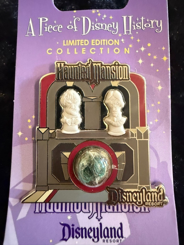Disney Pin LE 1000 PODH Haunted Mansion Busts Carpet Piece Of History 2009
