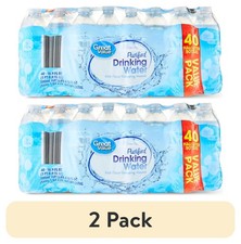 NEW (2 pack) 16.9 Fl. Oz., Great Value Purified Drinking Water, 40 Count