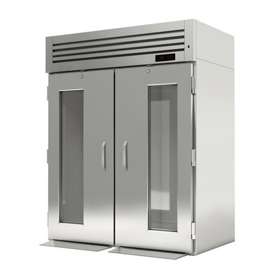 Turbo Air PRO-50H-G-RT 2-Section Roll-Thru Heated Holding Cabinet, 4 Stainles...