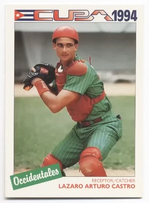 Carte de baseball Ligue cubaine 1994 Lazaro Arturo Castro #2 Occidentaux - Photo 1/2