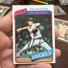 Nolan Ryan 1980 Topps Vintage Baseball Card #580 Angels Rangers Astros HOF