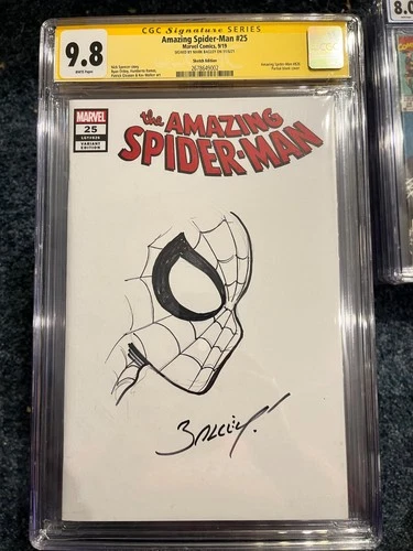Mark Bagley Spider-Man Sketch CGC 9.8
