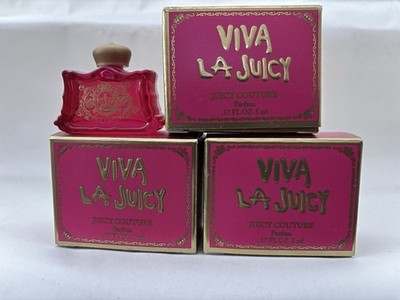3 x 5 ml also 15 ml Viva La Juicy Couture Miniatur Parfum Neu in OVP Edp Damen