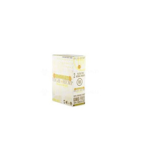 Organic High H. Herbal Wrap Rolling Paper 25 x 2 Pack = 50ct