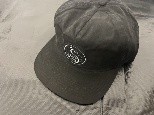 $29 BILLABONG Hat Cap Vintage Surfplus Surf+ Snake Patch Logo Snapback Black NEW