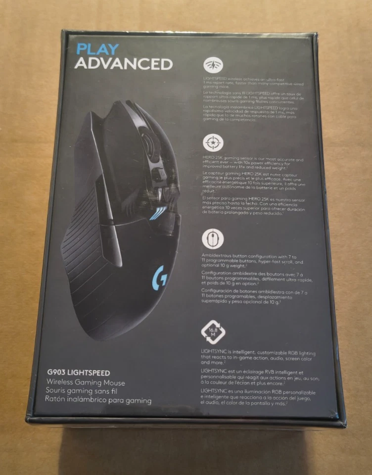 Logitech G903 LIGHTSPEED Wireless Gaming Mouse (New and Sealed) - Image 2 of 2