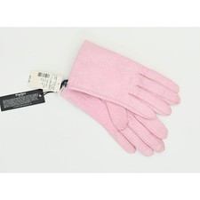 Vintage Fownes Leather Gloves Women 7 Pink NEW Perforated Keyhole Back Deadstock