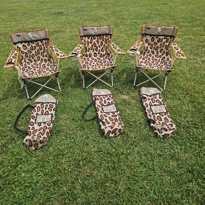 Bratz Camping Folding Chair Youth Lot Of Leopard Print With