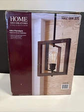 Home Decorators Palermo Grove 10 in. 1Light Gilded Iron Mini-Pendant (OPEN)