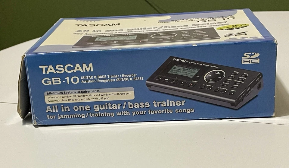 Tascam GB-10 Guitar/Bass Trainer and Recorder with 2GB Memory Card, Excellent - Image 4 of 4