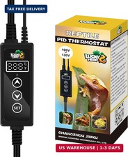 Reptile Dimming Thermostat, PID Heat Lamp Temperature Controller with LED Digita