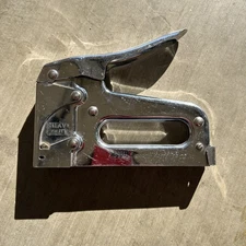 Vintage Arrow T-50 Heavy Duty #T50P Professional Staple Gun Chrome Made In USA