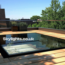 Walk On Glass Floor Skylight Internal External Flat Rooflight Glazed Floor Panel
