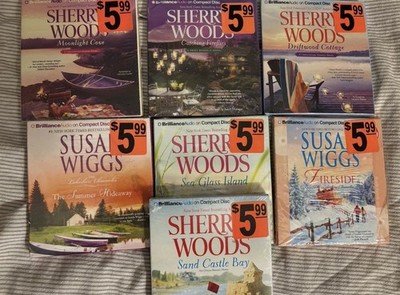 Brilliance Audio CD Audiobooks Lot of 7 Sherryl Woods Susan Wiggs Romance