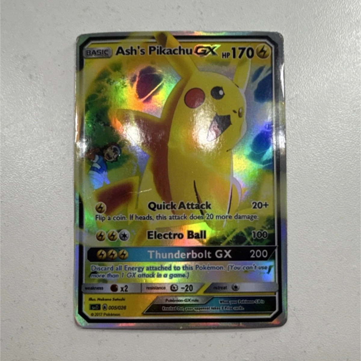 Ash's Pikachu-GX Pokmon TCG Cards for sale | eBay