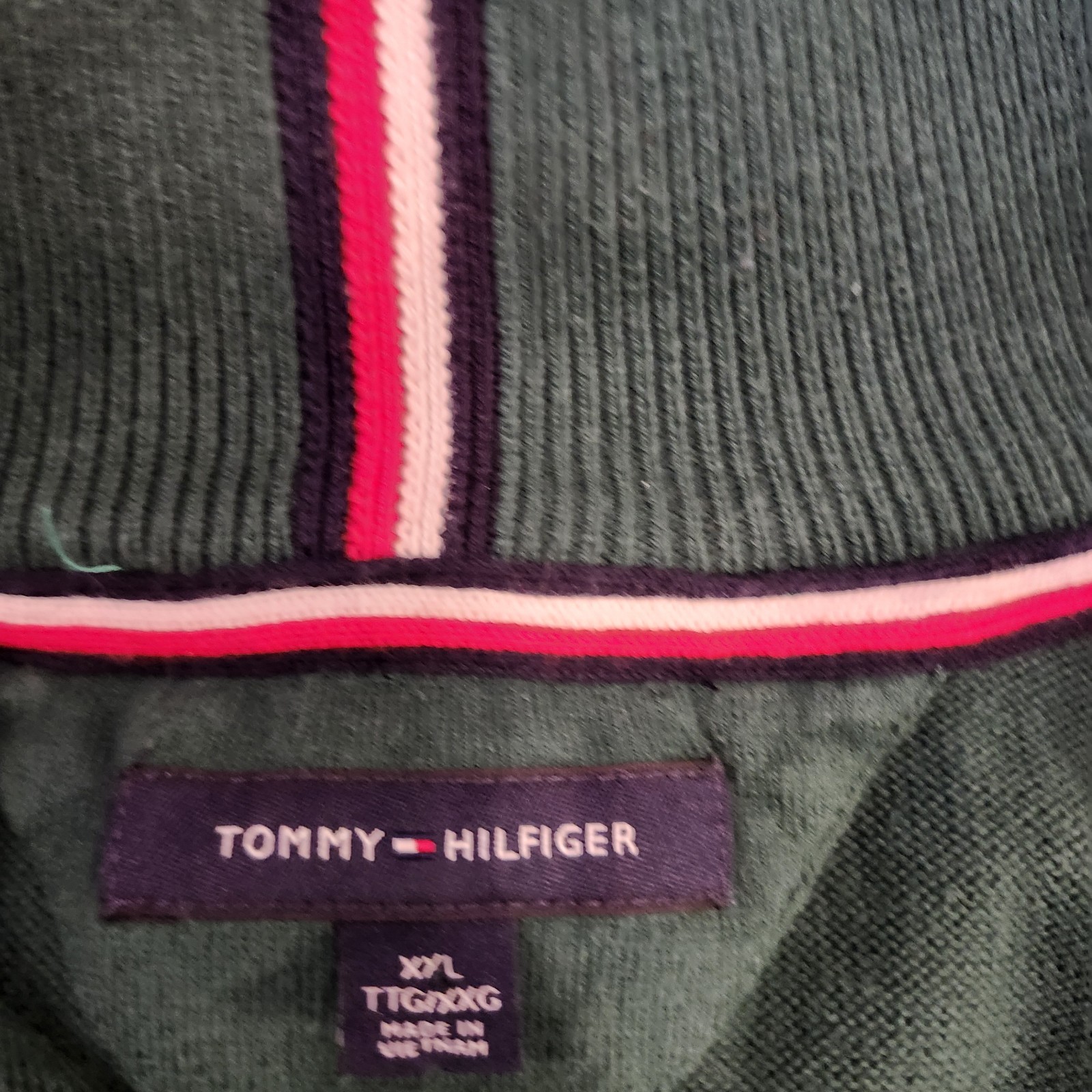 Tommy Hilfiger Men's Regular Fit Essential Solid Classic Quarter-Zip Sweater XXL image 6