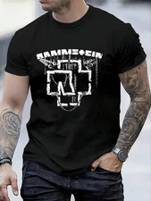 Rammstein Merch Core Men's Heavyweight 100% Cotton T-Shirt - 180gsm Industrial C